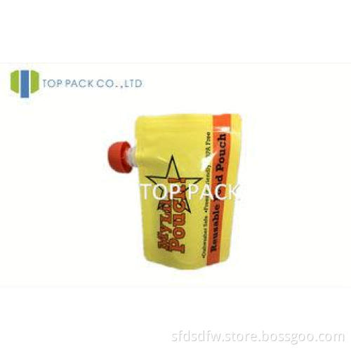 Plastic Spouted Pouches Packaging , Liquid Pouch Packaging